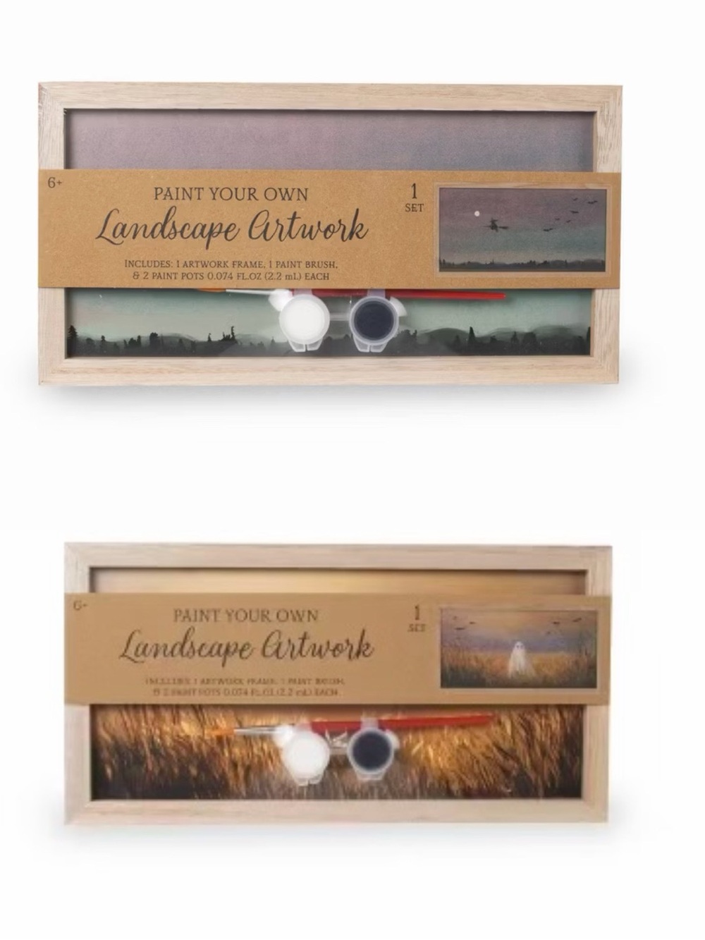 DIY Artwork Wheat Field - Bullseye's Playground &  Full Moon ghost